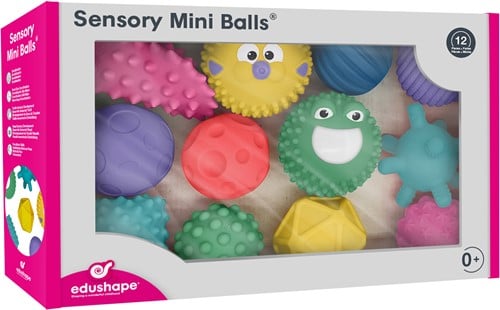Edushape Sensory Mini Balls, 12 pcs