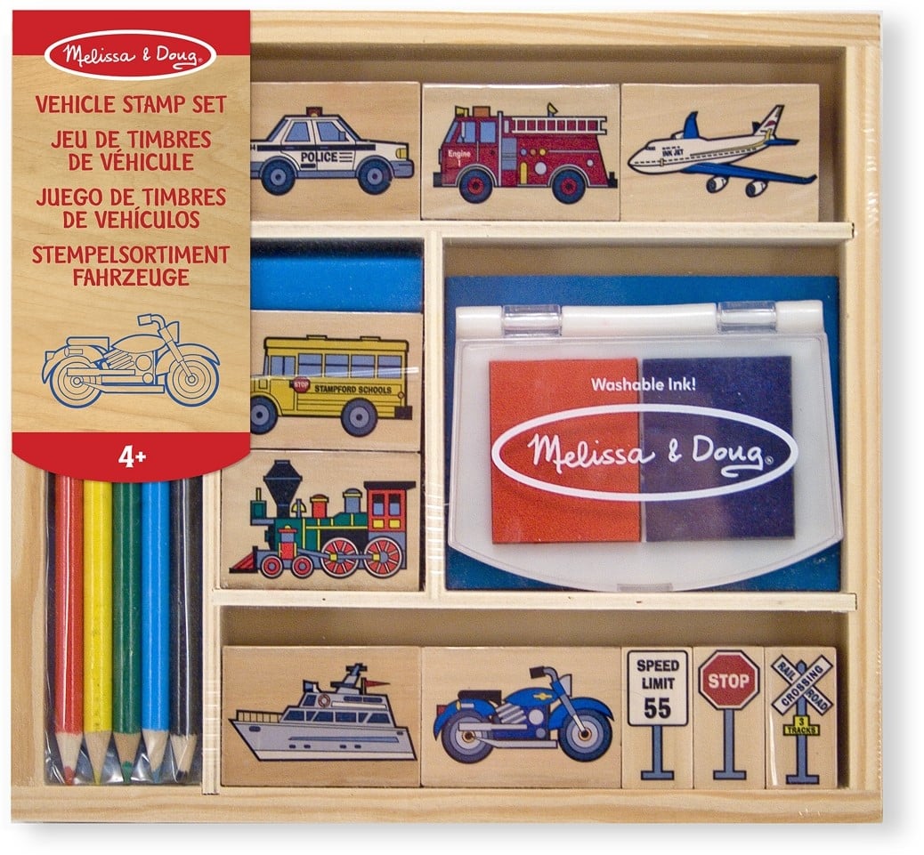 Melissa & Doug Vehicle Stamp Set