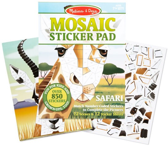 Melissa & Doug Mosaic Sticker Pad - Safari Animals
