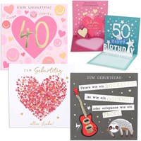 Depesche musical birthday card multicolour cardboard 155x155mm