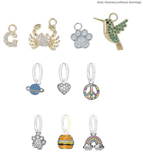Depesche bee charm gold-coloured with crystal - earring pendant-3