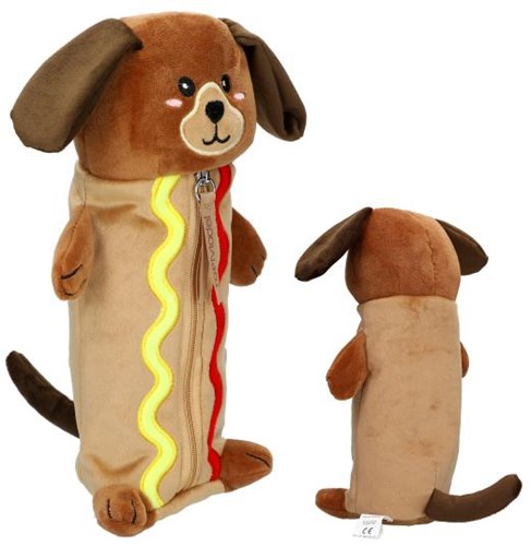Depesche TOPModel pencil case dog SUNNY DOG brown soft case-3