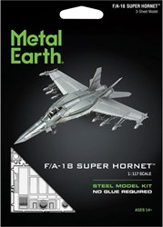 Metal Earth airplane model kit Boeing F/A-18 Super Hornet