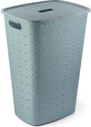 Curver laundry box Softex 56L blue-green - sustainable laundry basket plastic