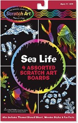 Melissa & Doug Scratch Art Sheets Sea Life