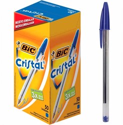 BIC 50 Bic Cristal in box blue