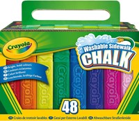 Crayola pavement chalk outdoor - 48 pieces colorful play fun-2