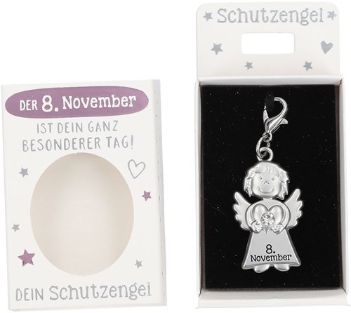 Depesche guardian angel keychain with date 2 February gift-2