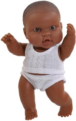 Paola Reina baby doll dark-skinned girl pink underwear 21cm doll