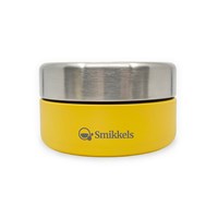 Smikkels stainless steel fruit container kids 280ml yellow - sustainable snack box school