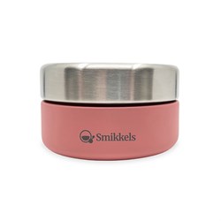 Smikkels stainless steel foodjar 280ml pink snack container