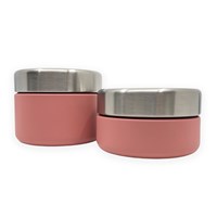 Smikkels Stainless Steel Foodjar Set - Pink - Durable Snack Containers