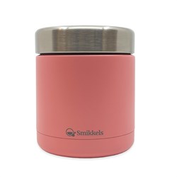 Smikkels thermos food jar - Stainless steel lunch container pink 350ml