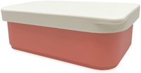Smikkels lunchbox stainless steel with silicone lid pink 900ml lunchbox-2