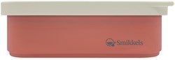 Smikkels lunchbox stainless steel with silicone lid pink 900ml lunchbox