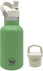 Smikkels stainless steel thermos water bottle 350ml green - kids school thermos mug