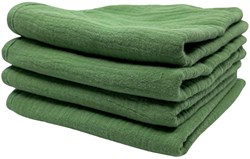Smikkels baby burp cloths set green organic cotton absorbent