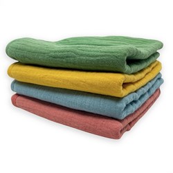 Smikkels baby burp cloths set - organic cotton - multicolor