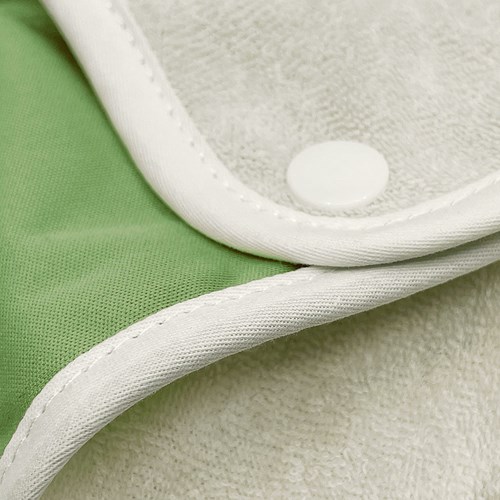 Smikkels bib with sleeves - baby bib green - water-repellent-2