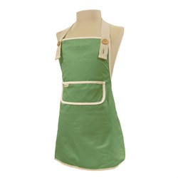 Smikkels children's apron green - kids kitchen apron - water-repellent