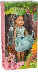 Kruselings doll Vera Party Time - Party doll with accessories and flower dress