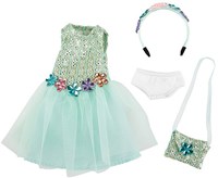 Kruselings doll clothes Vera party outfit blue - doll accessories