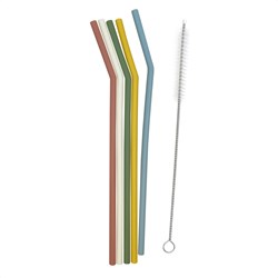 Smikkels silicone straws colorful reusable eco-friendly drinking