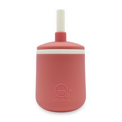 Smikkels silicone kids cup pink - safe training cup baby toddler