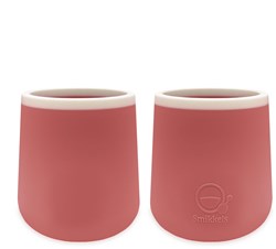 Smikkels silicone kids cups set - training cup pink baby toddler