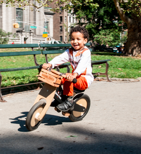 Kinderfeets wooden bicycle crate