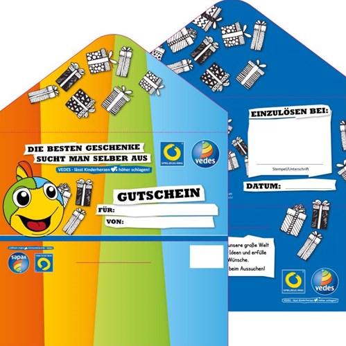Vedes gift cards toys 100 V/SR - versatile present