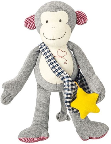 Käthe Kruse cuddly monkey Carlo 35 cm grey - soft plush toy