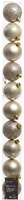 Decoris Christmas baubles plastic pearl 6cm set of 10 luxury tree decoration