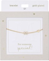 Depesche gold bracelet Heart of Gold with letter M