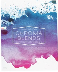 Ooly watercolor paper Chroma Blends heavy weight - 15 sheets multicolor
