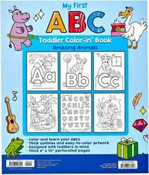 Ooly Toddler Coloring Book ABC Amazing Animals