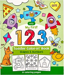 Ooly Toddler Coloring Book 123 Shapes & Numbers
