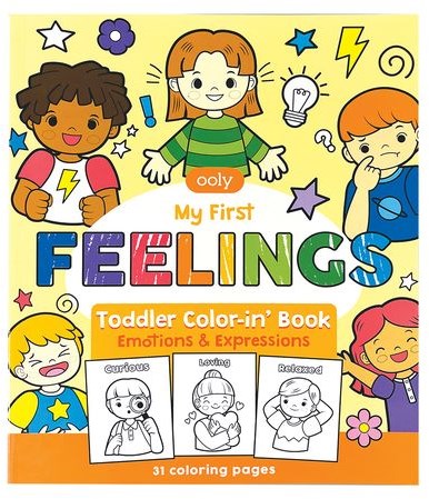Ooly Toddler Coloring Book My First Feelings
