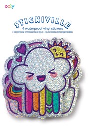 Ooly stickers vinyl rainbows holographic glitter 4 pieces