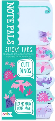 Ooly Note Pals Sticky Tabs Cute Dinos