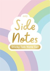 Ooly Side Notes Sticky Tab Note Pad Pastel Rainbows