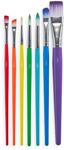 Ooly paint brush set - Lil Paint Brushes - 7 pieces for kids-2
