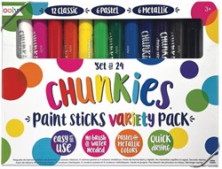 Ooly paint sticks - Chunkies Paint Sticks - Variety Pack with pastels