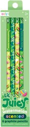 Ooly scented graphite pencils watermelon - set of 6 colorful pencils
