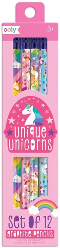 Ooly - Unique Unicorns Graphite Pencils - Set of 12 - REVAMP