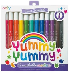 Ooly scented marker pens Yummy Yummy - set of 12 colourful fruity markers