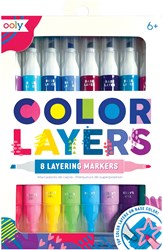 Ooly - Double-Ended Layering Markers Set - Creative felt-tip pens for kids and adults