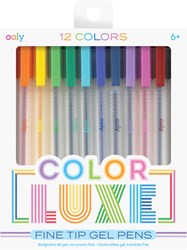 Ooly gel pens - Color Luxe set of 12 colors - fine tip