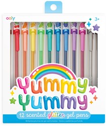 Ooly - Glitter scented gel pens - set of 12 colourful pens