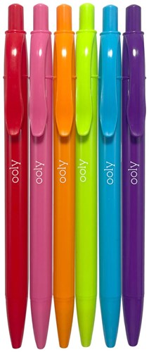Ooly colored ballpoint pens Bright Writers - set of 6 vibrant colors-3
